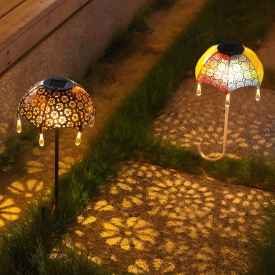 Smart Energy-Saving Waterproof Solar Garden Lights with Auto-On Feature, Quick Charging, and Unique U-Shaped Ground Plugs, Copper &amp; Colorful Options