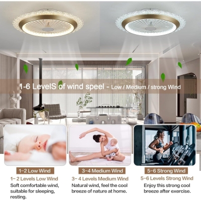 Gold Ceiling Fan with Light, Flush Mount Low Profile with Remote Control, Wheel Ceiling Fan for Bedroom Kitchen