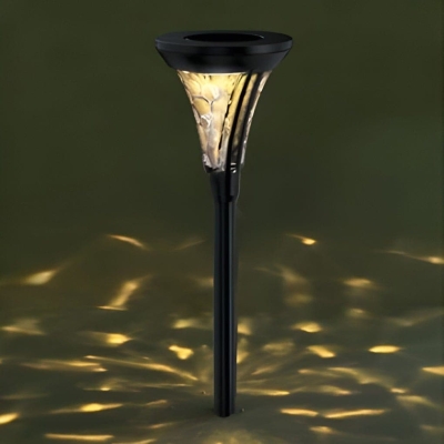 Romantic Solar Outdoor Light with Unique Glass Lampshade, Fast Charging Solar Panel, and Automatic Day-Night Function for Energy Efficiency