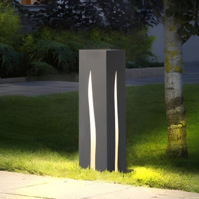 Durable Stainless Steel Outdoor Post Light with Glass Lampshade, Rust Proof, Waterproof, Ideal for Walkways, Driveways, and Gardens