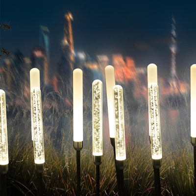 Waterproof and Rust-Proof Reed Outdoor Garden Lights, Acrylic and Stainless Steel, Perfect for Landscaping, Backyard, Park, and Path