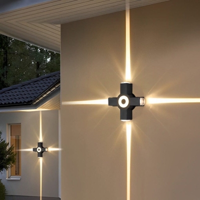 Durable Aluminum Waterproof Wall Lamp with High Brightness LED and Transparent Lens for Stunning Indoor and Outdoor Lighting Effects