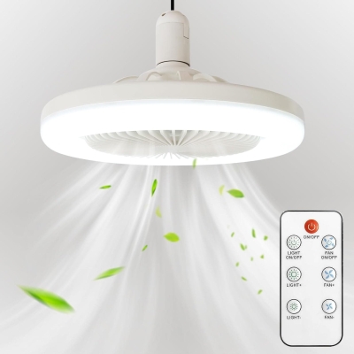 Acrylic Ceiling Fan, Fan Light with Remote for Small Spaces, Chrome Ceiling Fans