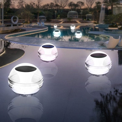 Solar Floating Pool Light with Hidden Switch, White/Warm/RGB Modes, High-Efficiency Solar Panel, Auto On/Off for Parties, Weddings, and Festivals