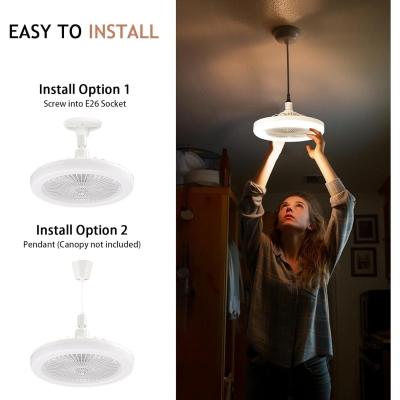 10 in. Cordless Wireless Ceiling Fan for Bedroom Living Room Kitchen Garage, Small Indoor Outdoor Socket Ceiling Fan with Light Remote Control