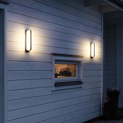 Durable Aluminum Outdoor Wall Light with Frosted Paint, Waterproof for Porch, Bedroom, Corridor, Living Room, Stair, and Balcony