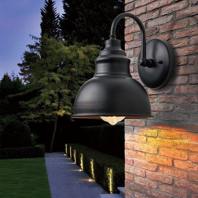 Automatic Dusk to Dawn Outdoor Wall Sconce with E27 Lamp Holder, Ideal for Gardens, Patios, Garages, and More, Decorative and Functional Lighting