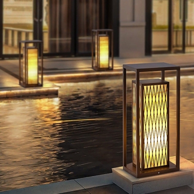 Classic Asian Style Outdoor Pathway Lights with Waterproof Dustproof Rustproof Design for Garden Lawn Porch Patio Decor