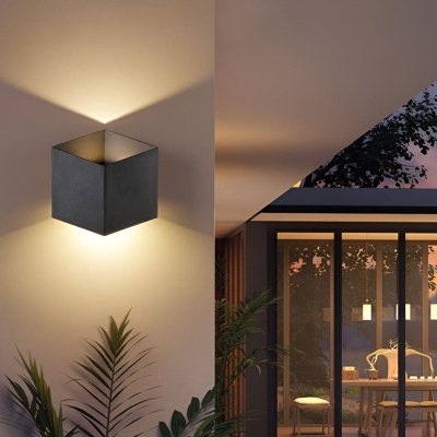 Energy Saving Modern Rhombus Outdoor Wall Light, Waterproof, Rust Proof, Ideal for Indoor/Outdoor Decor in Backyard, Patio, Garden, Entryway, and More