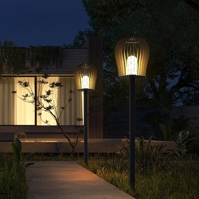 Elegant Waterproof Landscape Light for Patio, Porch, Garden, and Yard, Warm Bright LED Lantern Post Lamp, Durable and Dustproof for Outdoor Use