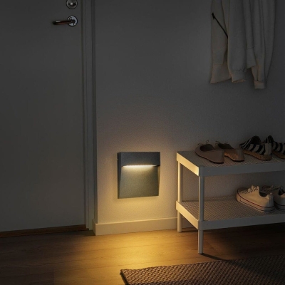Durable Outdoor Square Step Light, Waterproof Design for All Weather Conditions, Ideal for Stairs, Gardens, Attics, and Basements