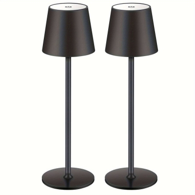 Set of 2 Cordless LED Table Lamp Desk Lamp, Dimmable Touch Night Light for Restaurant Bedroom Bar Party Camping Coffee Shop