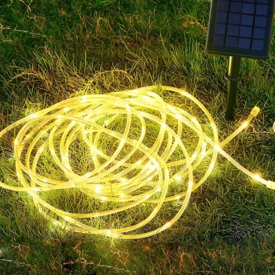 Durable and Flexible Solar LED Light Strip, IP68 Waterproof, DIY Shapes, Perfect for Outdoor Decorations, Parties, Holidays, and Special Events