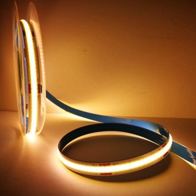Flexible COB LED Strip Light with 1500 Beads, Waterproof, Self-Adhesive, Ideal for Indoor/Outdoor Use, Vehicles, Corners, and Pools