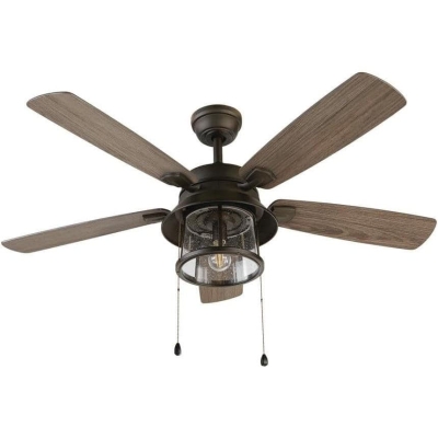 52 in. LED Indoor Outdoor Ceiling Fans, Bronze Ceiling Fan with Light Kit