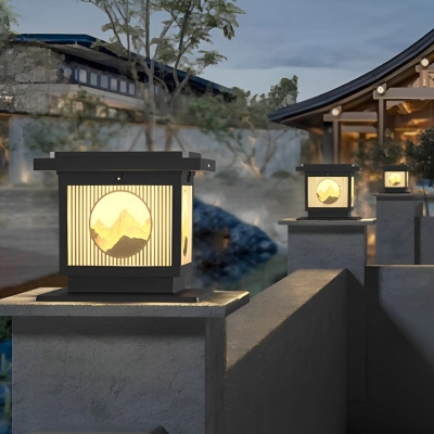 High-Efficiency Solar Outdoor Lights with 360&deg; Charging, Durable Aluminum and Glass Design, Ideal for Fence Posts and Nighttime Ambiance