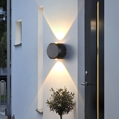 Versatile Outdoor Wall Lamp with Up and Down Lighting, Waterproof Aluminum and Acrylic, Available in 2 or 4 Light Options for Garden, Garage, and More