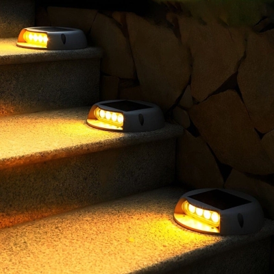 Solar-Powered Waterproof Outdoor Step Light with High Conversion Rate, Automatic Day/Night Sensor, and 10-Hour Runtime for Stairs, Pathways, and Lawns