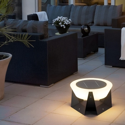 Stainless Steel Solar Outdoor Light, Waterproof, Rust-Proof, Fast Charging, High Color Rendering LED with Tempered Glass and Thickened Lampshade