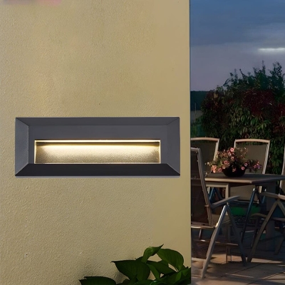 Durable Waterproof Aluminum Outdoor Step Lights, Non-Dazzling Downward Illumination for Stairs, Patios, Driveways, and Passages