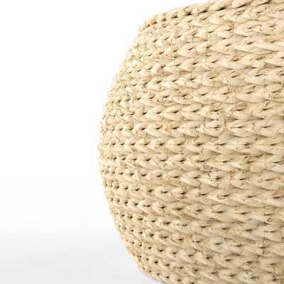 Japanese-style Round Straw Woven Pouf