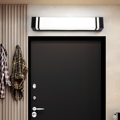 Durable Stainless Steel &amp; Acrylic Outdoor Wall Light, Rustproof, Waterproof, Energy-Saving LED for Garden, Balcony, Front Door