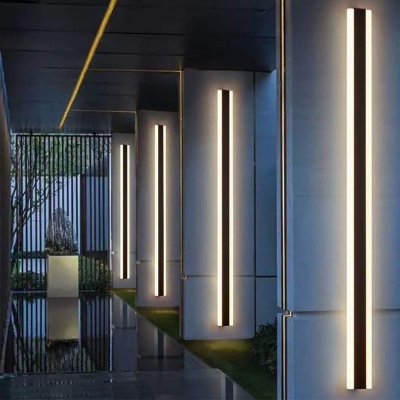 Energy-Saving Waterproof RGB LED Outdoor Wall Lights, Durable Stainless Steel &amp; Acrylic, Dimmable for Courtyard, Villa, Shop &amp; More
