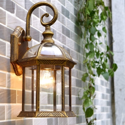 Durable Waterproof Outdoor Wall Light with E27 Socket, Rustproof Die-Cast Aluminum Sconce for Villa, Garden, Lawn, and Park