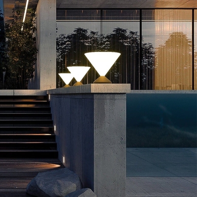 Elegant Waterproof Solar Fence Post Lights for Patio, Energy-Saving, Automatic Night Activation, Chic Outdoor Lighting Decoration