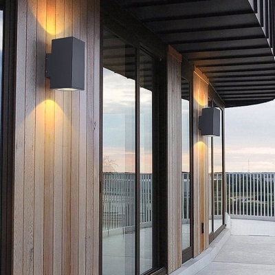 Stylish IP65 Waterproof LED Outdoor Wall Sconce with Unique Lighting Effect for Patio, Balcony, Garage Door, and Modern Home Decor