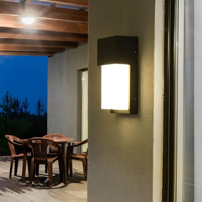 Modern Waterproof Aluminum Outdoor Wall Lamp with Energy-Saving LED Light for Porch, Garden, Garage, and More, Rustproof and Easy to Install