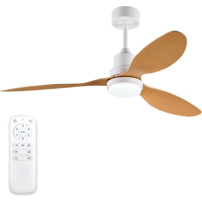 42 in. Ceiling Fan with Light and Remote, 3 Blades and Downrod, Popular Ceiling Fans, Indoor Outdoor Ceiling Fans for Patio Bedroom Living Office Kitchen