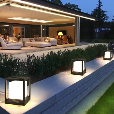 Durable Aluminum Solar Deck Post Lights with High Brightness LED, Rust Proof, Energy Saving, and Weather Resistant for Warm Outdoor Ambiance