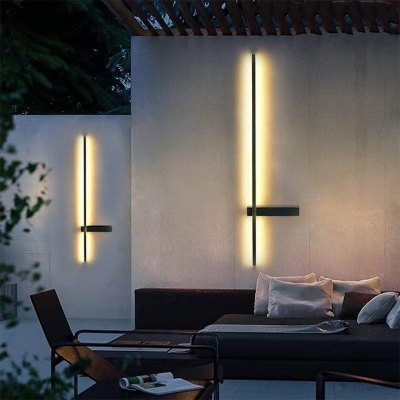 Versatile Waterproof Outdoor Wall Lamp with Horizontal or Vertical Installation, Durable Aluminum Body, Anti-Glare Acrylic Lampshade for Courtyard Decor