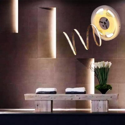 Flexible COB LED Strip Light with 1500 Beads, Waterproof, Self-Adhesive, Ideal for Indoor/Outdoor Use, Vehicles, Corners, and Pools