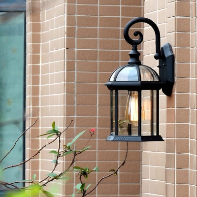 Durable Waterproof Outdoor Wall Light with E27 Socket, Rustproof Die-Cast Aluminum Sconce for Villa, Garden, Lawn, and Park