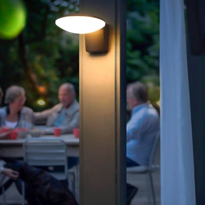 Classic Three-Dimensional Circular Solar Outdoor Wall Light for Patios, Corridors, Doorways, and Driveways, Gentle Lighting for a Warm Atmosphere