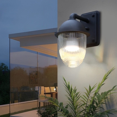 Durable Die-Cast Aluminum Outdoor Wall Light with Scratch-Resistant Glass Shade, Waterproof, Rust-Proof, Easy Installation for Garden, Balcony, and More