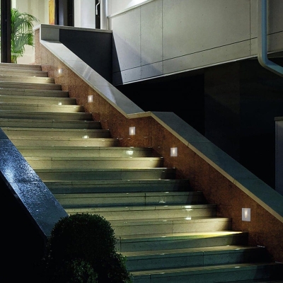Embedded LED Landscape Lighting for Indoor &amp; Outdoor Use, High Color Rendering, Energy Efficient, Maintenance-Free Step Light for Stairs, Walkways, Patios
