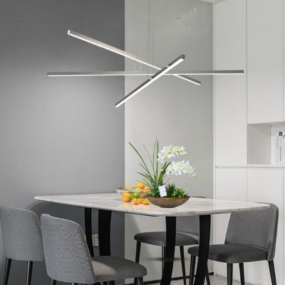 3-Light LED Dimmable Linear Pendant Light Fixture for Dining Room Living Room