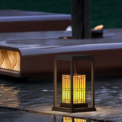 Stainless Steel Outdoor Pathway Light with Marble-Like Waterproof Lampshade, Heat Dissipation, Bright &amp; Poetic Lighting for Garden, Patio, Walkway