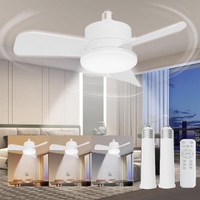 Socket Fan Light with Remote Control, LED Light Socket Fan, Bedroom Ceiling Fans, Kitchen Ceiling Fans