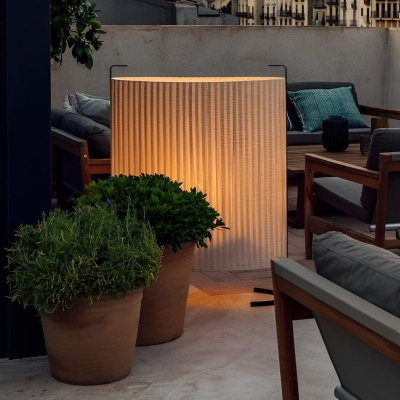 Elegant Durable Novelty Floor Lamp for Indoor and Outdoor Use with Anti-UVA Fabric and Zinc Treatment"