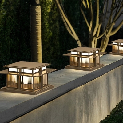 Durable Stainless Steel Solar Fence Post Light with Waterproof, Dustproof, and Rustproof Design for Outdoor Decks, Gates, and Courtyards