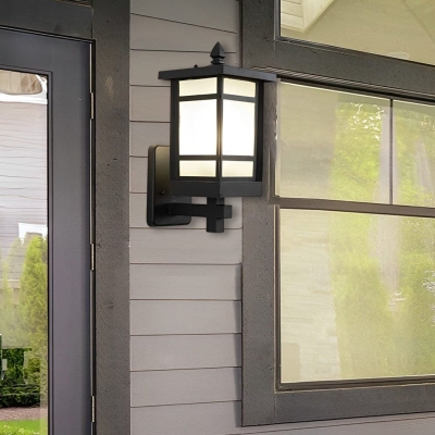 Durable Solar Outdoor Wall Lamps with Aluminum Body &amp; Frosted Glass Shade, Waterproof &amp; Rustproof for Garden, Patio, Driveway &amp; Balcony
