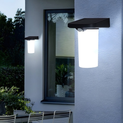 Sleek Solar Wall Lights with Motion Sensor, 10-Hour Runtime, Easy Installation, Ideal for Pathways, Gardens, and Outdoor Living Areas