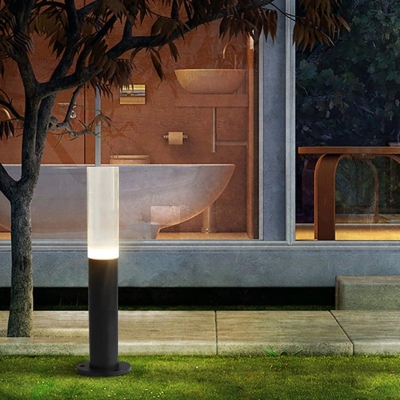 Waterproof Outdoor Lawn Lamp with Acrylic Lampshade, Solid Hardware Base, and Frosted Surface for Garden, Porch, and Pathway Decoration