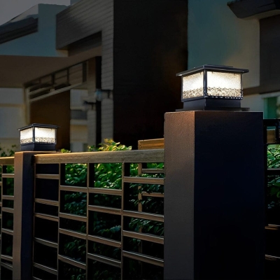 Waterproof Solar Fence Post Light with High-Efficiency Charging, 9.5-11 Hours Lighting, Easy Installation, and Automatic On/Off for Outdoor Use
