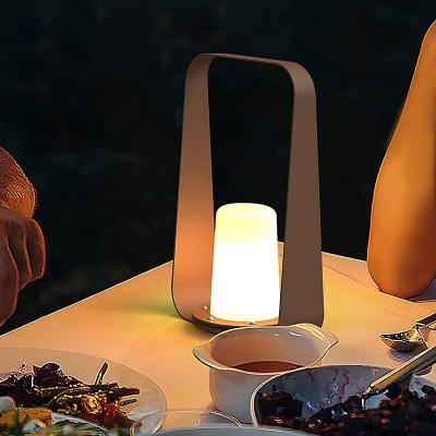 Portable USB Rechargeable Stainless Steel Garden Light with Superior Waterproof Performance for Indoor Outdoor Use, Ideal for Camping, BBQs, and Parties