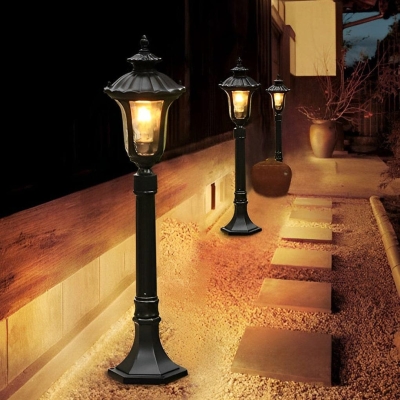 Elegant and Durable Outdoor Garden Lamp with Waterproof Die Cast Aluminum Body and High Transmittance Tempered Glass Lampshade for Bright, Chic Decoration